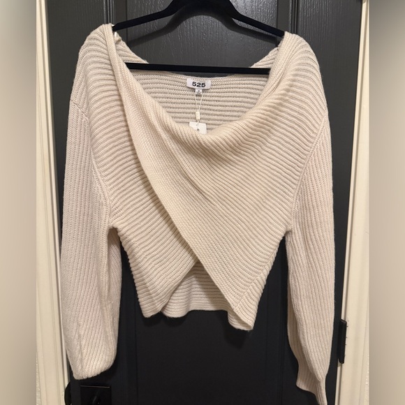 525 America Two-Way Twist Sweater from Revolve | Cream | Medium | NWT - Picture 3 of 6